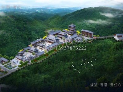 辽宁长福禅寺仿唐建筑规划设计